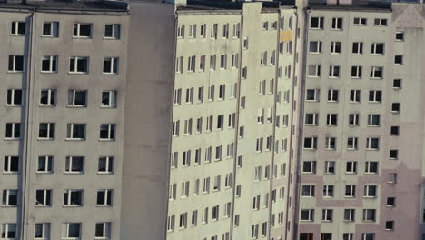 multi-story buildings with many windows