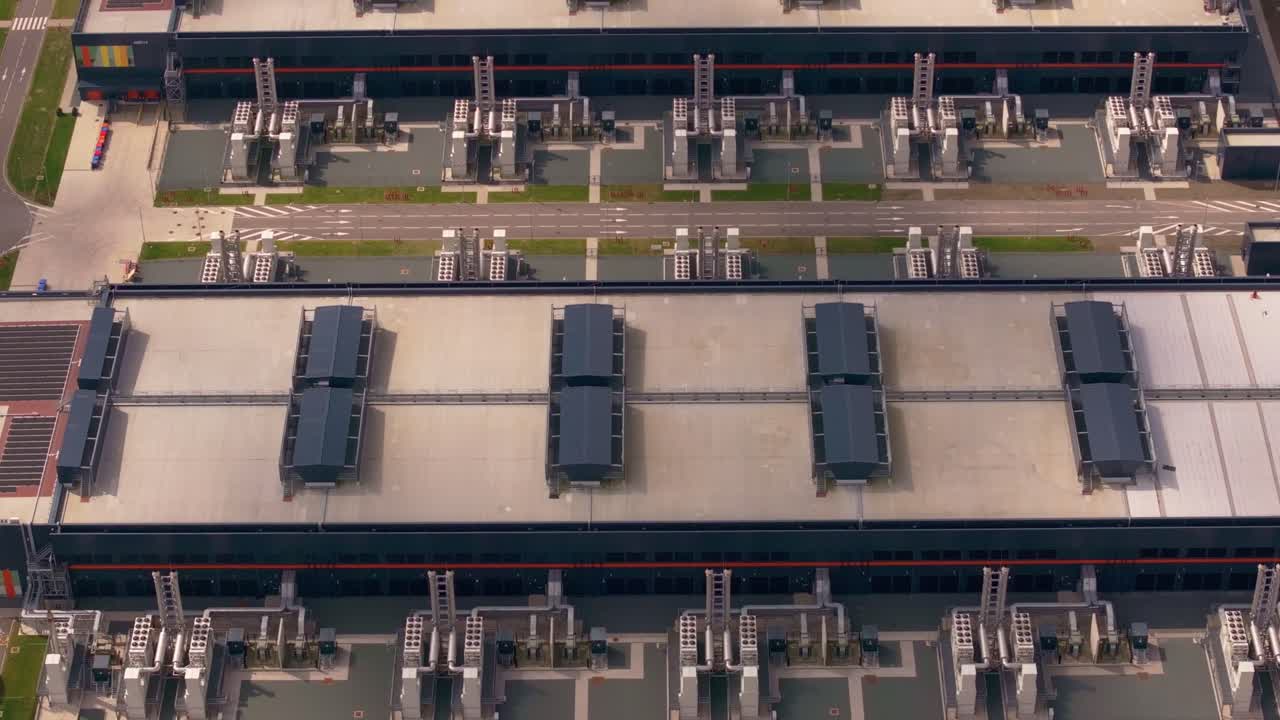 Drone glides over new tech site for cloud storage in Holland