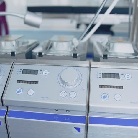 medical device for surgery. interior of operating room and modern equipment in hospital