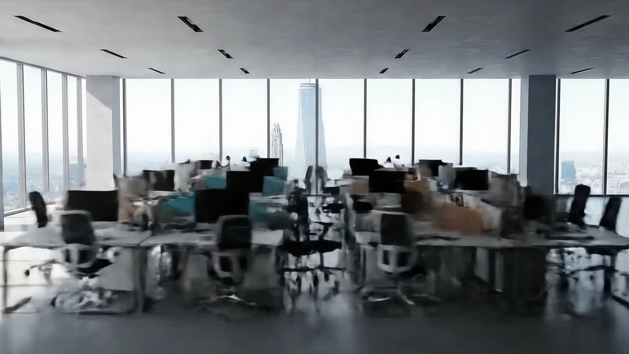 Modern High-Rise Office Space with City Views