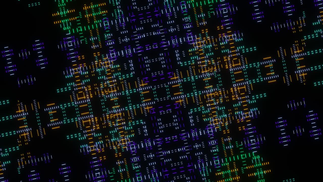 fondo flotante de la animación de píxeles de color del bucle vj