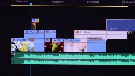 video editing software interface