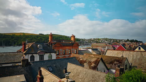 fowey coastal town in cornwall, united kingdom