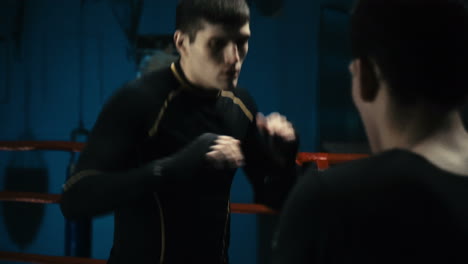 sesión de entrenamiento de boxeo