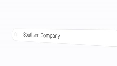 Typing-Southern-Company-on-the-Search-Engine
