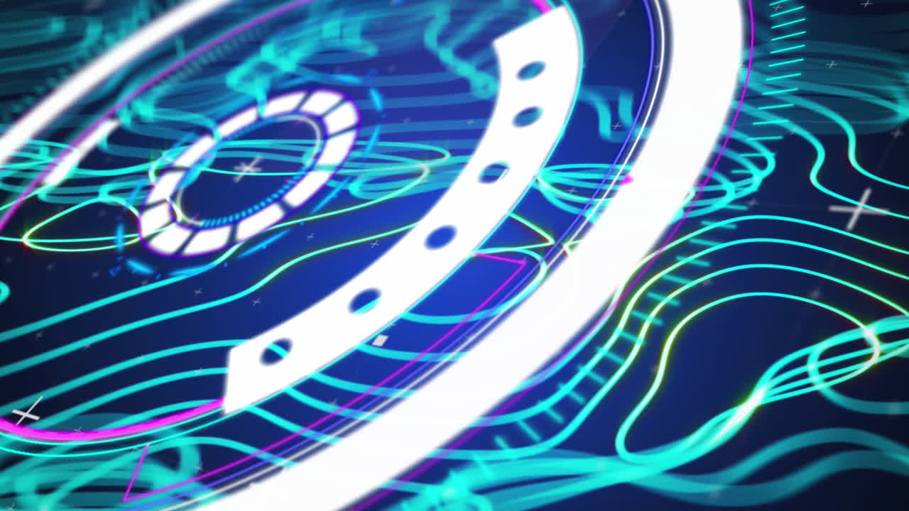 범위 스캐닝 데이터 처리 및 연결 네트워크의 애니메이션