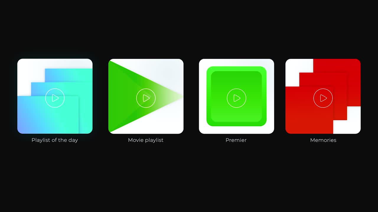 Playlist and Media Icons