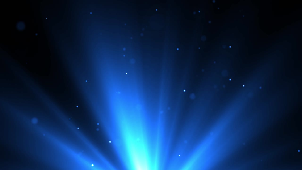 Abstract Blue Light Rays