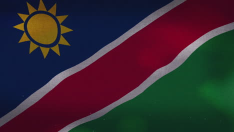 the namibia national waving flag