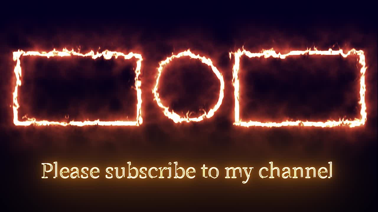 컬러 플레임 엔드 카드 엔딩 스크린 모션 그래픽