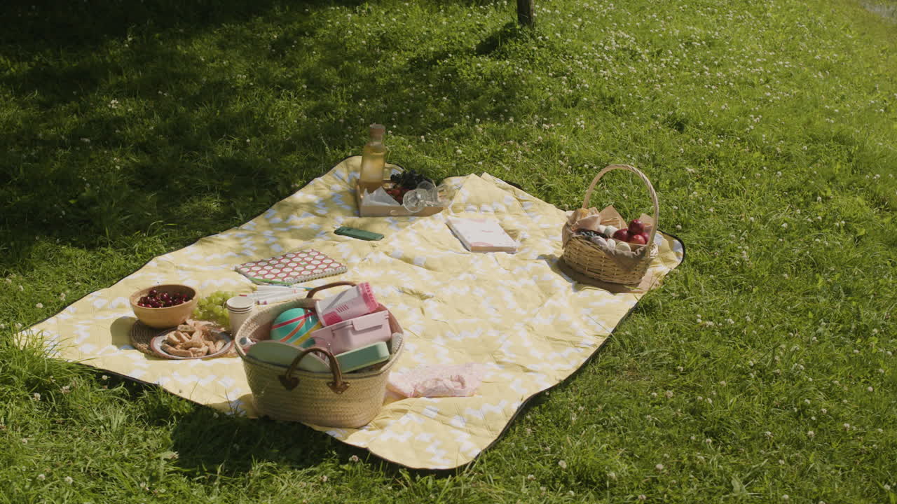 Picnic on a sunny day in the park