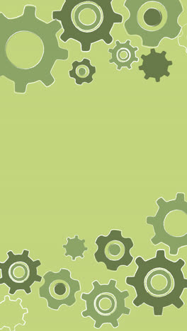 green gears background