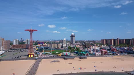 la playa de brighton, la isla de coney, brooklyn