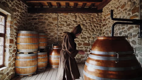 Monk in a Distillery