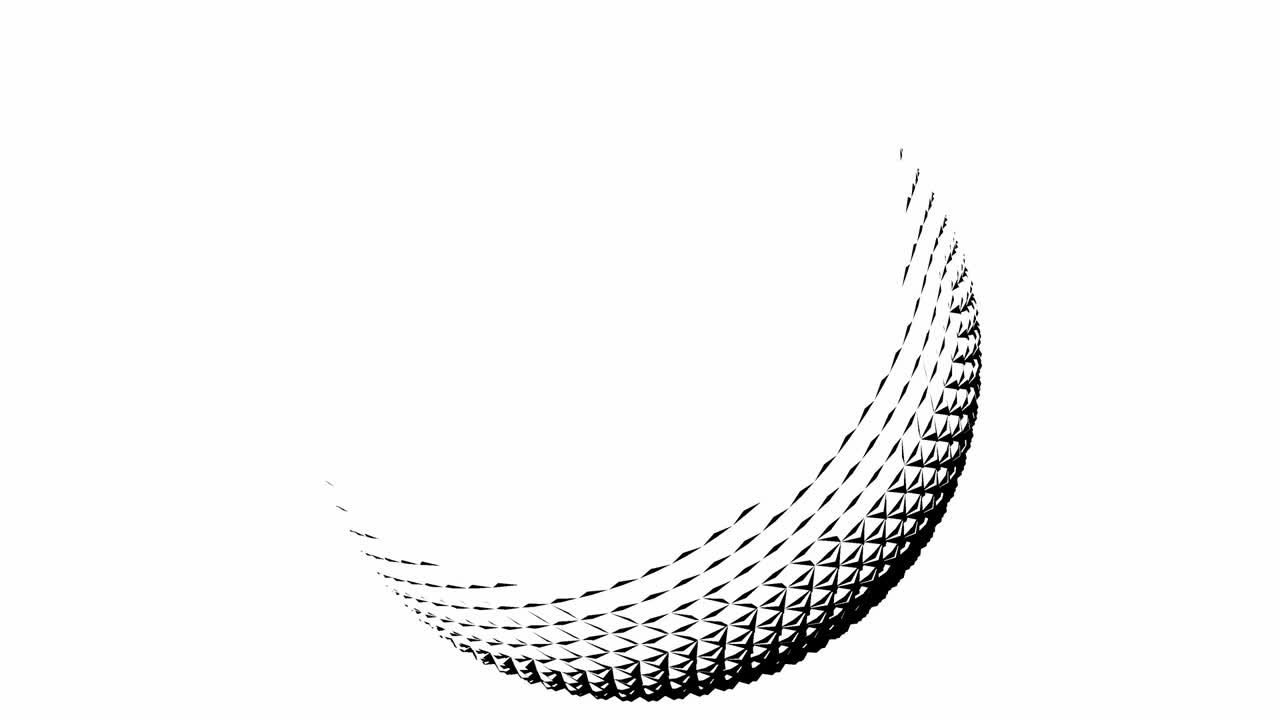 Globe defragmenting and redoing on white background