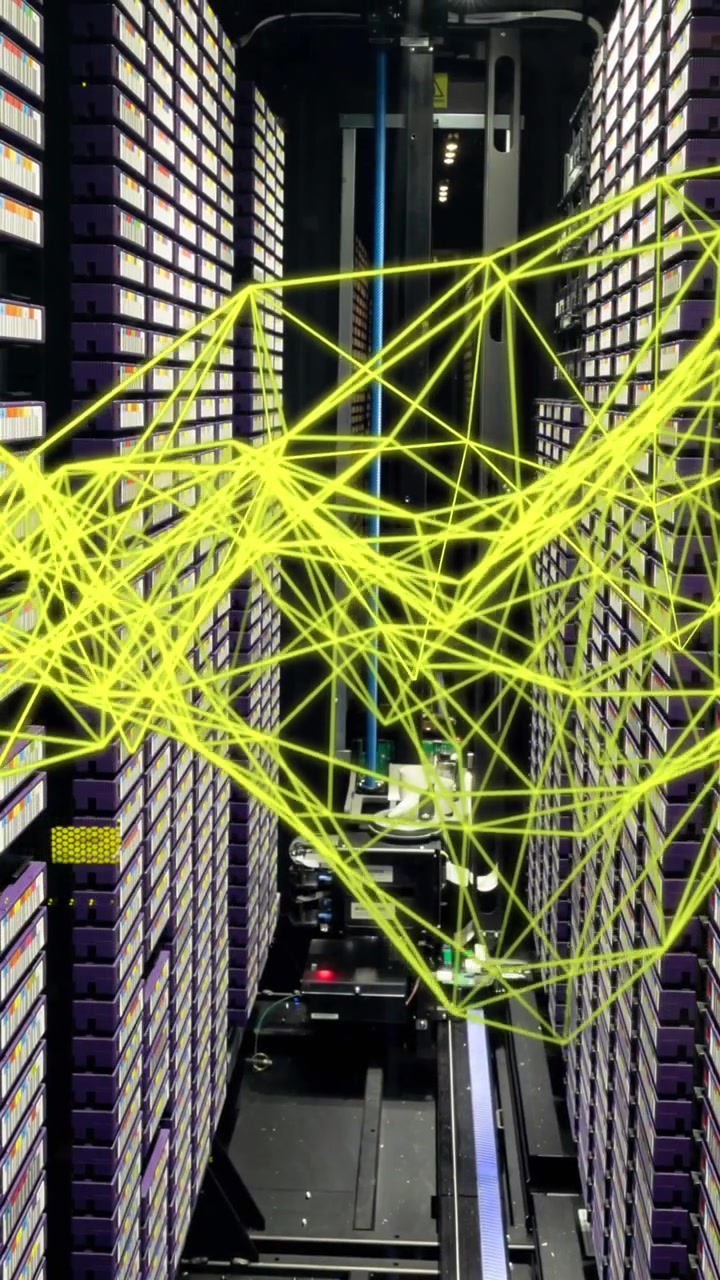 Animation of financial graphs and connections over servers