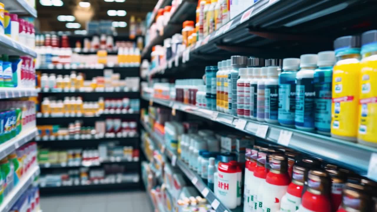 Pharmacy Aisle in a Store