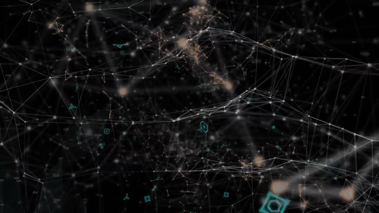 Animation of human brain spinning over network of connections