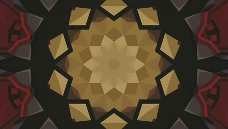 kaledoscope effect from the center of the frame on a dark background