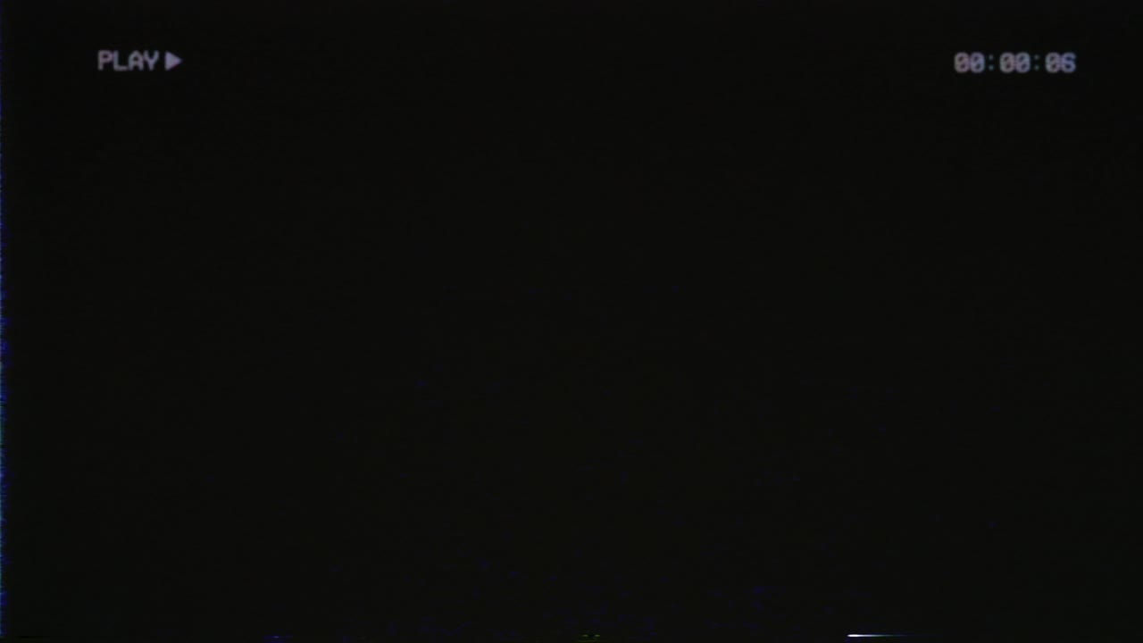 VHS screen digital glitch and noise. Videotape Tracking defect mode. Color dynamic noise motion. Old film grunge on black background realistic flickering, overlay