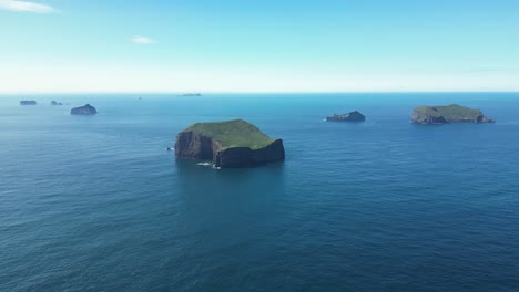 aerial view of small islands in the ocean