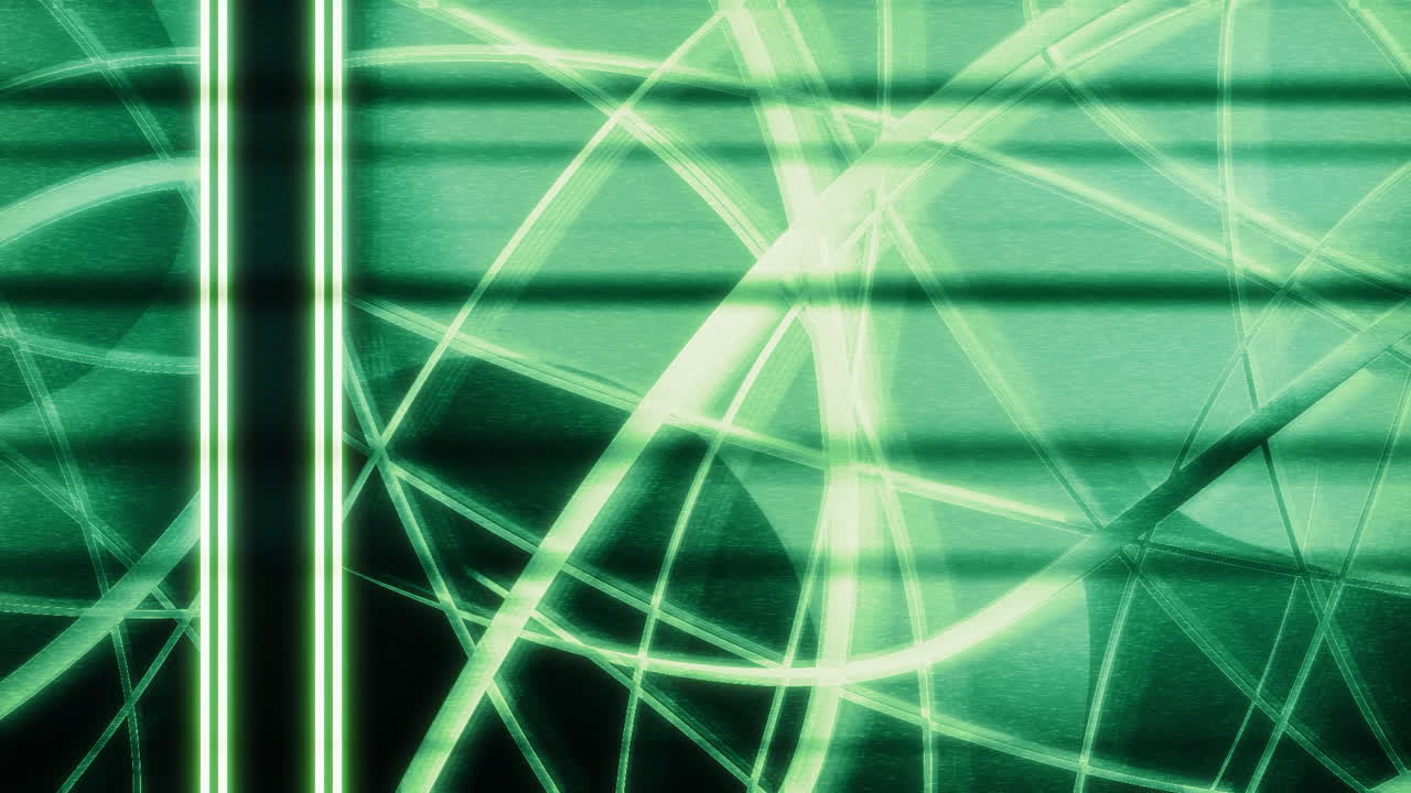 абстрактный рисунок зеленых линий