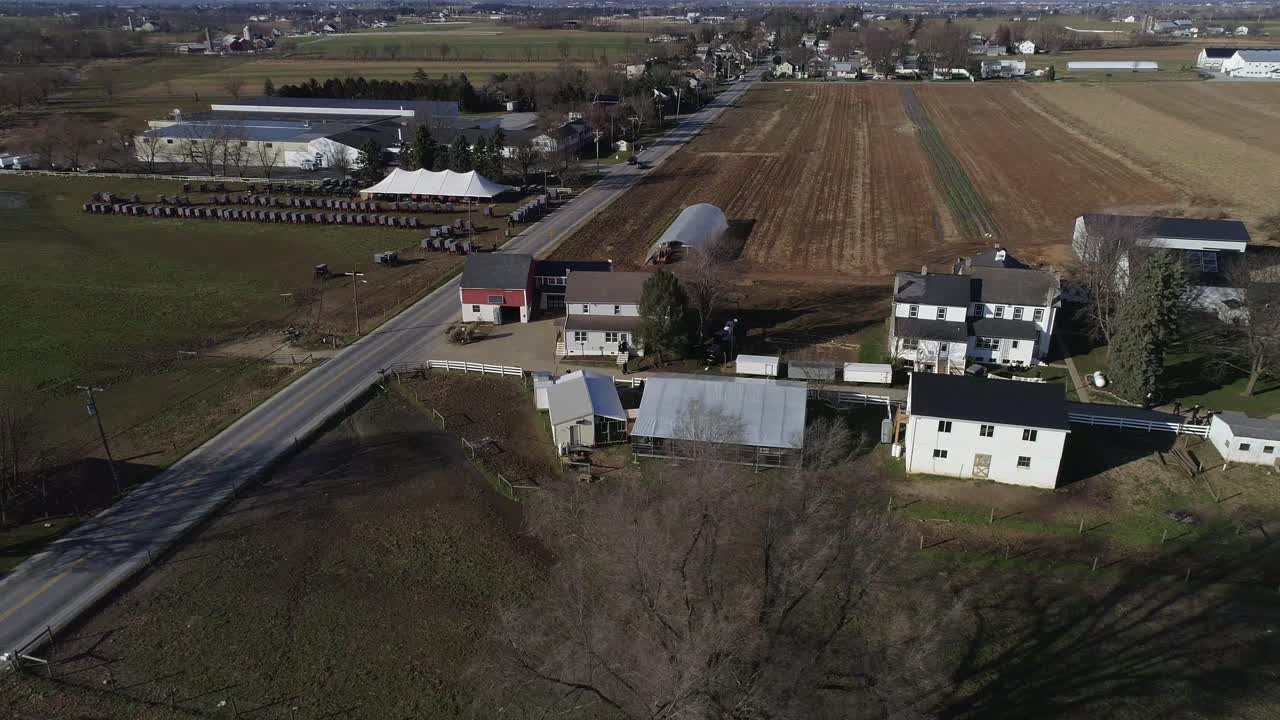 boda de una familia amish vista por un dron