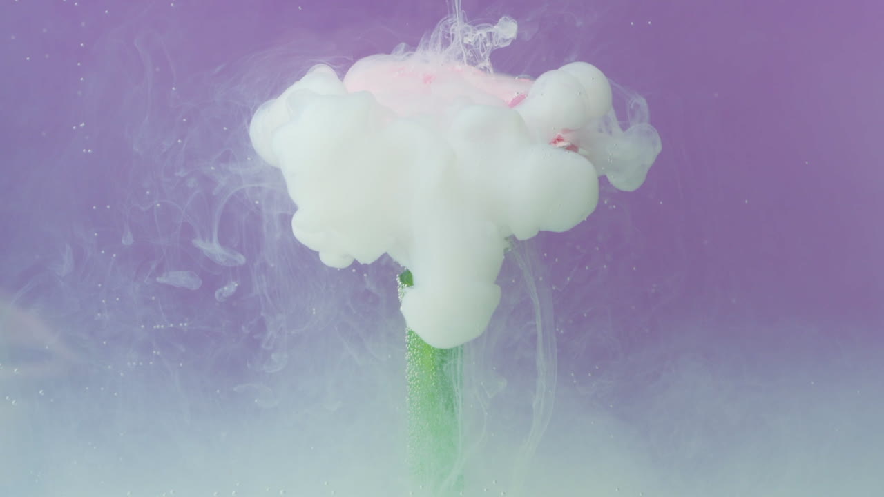 flor rosa en arte abstracto con tinta de agua