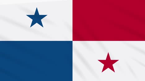 panama flag waving cloth, background loop