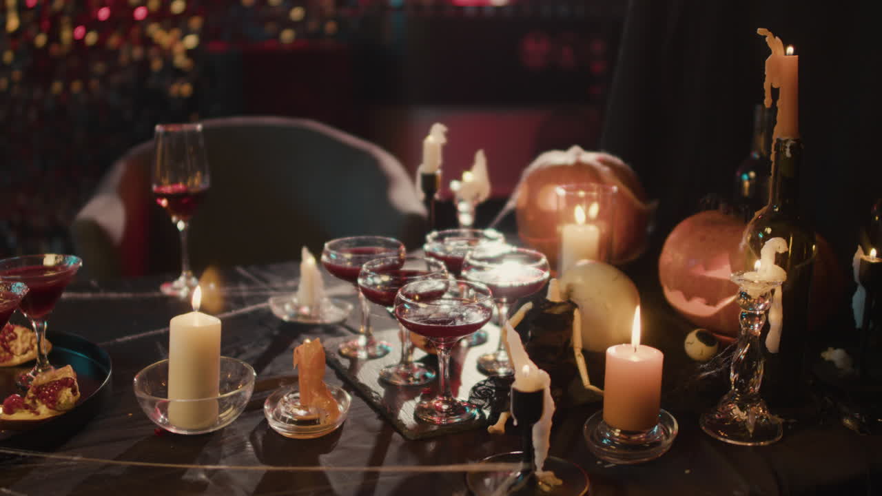 할로윈 테이블 설정