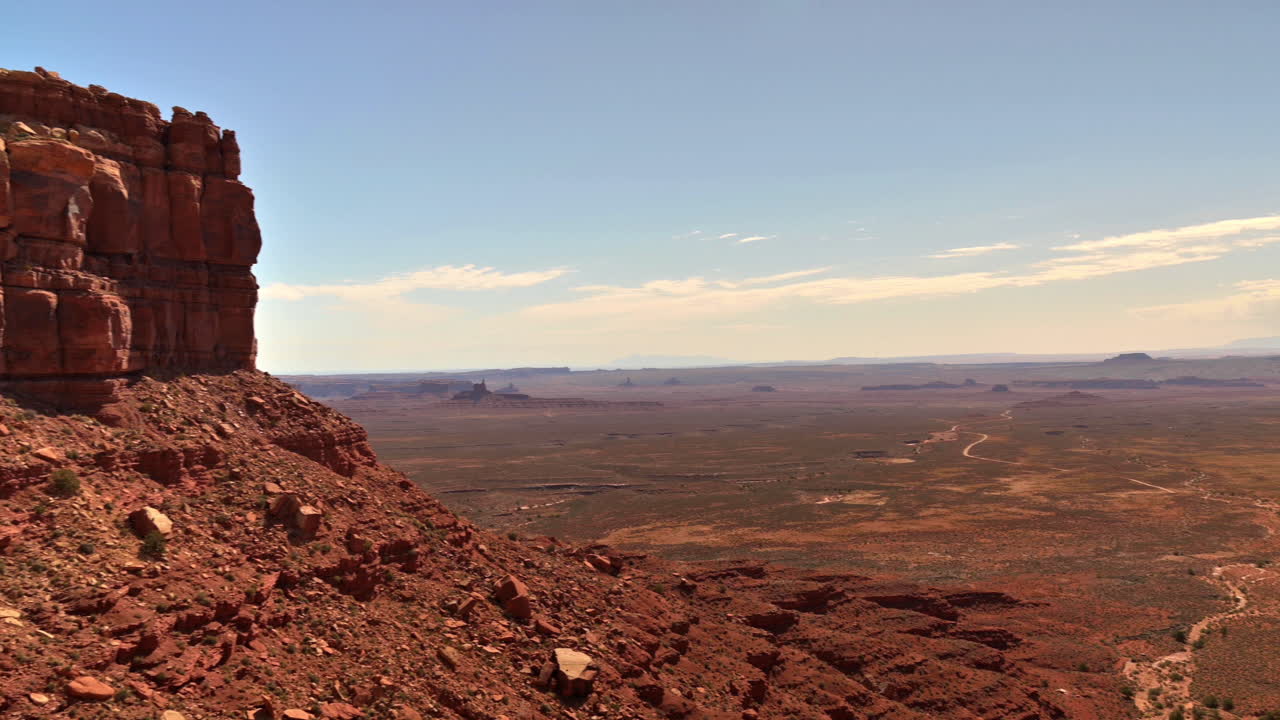 미국 유타주 화창한 날 신들의 계곡이 내려다보이는