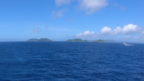 Motor-Boat-Cruising-Along-The-Ocean-On-A-Clear-Day