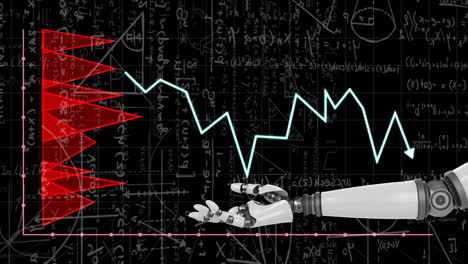 Animación-Del-Procesamiento-De-Datos-Científicos-Sobre-El-Brazo-De-Un-Robot.