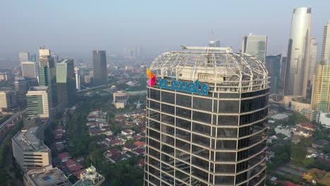 aerial view of a skyscraper in jakarta, indonesia