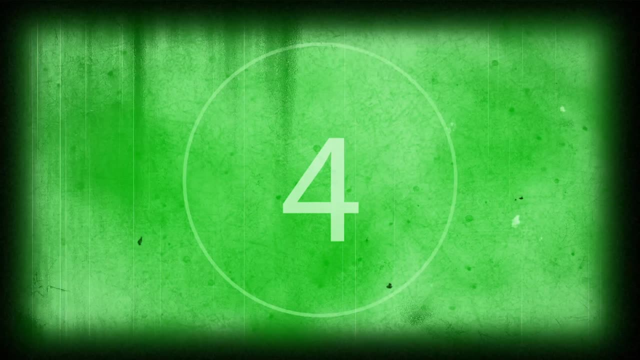 디지털로 생성된 10에서 0까지 카운트다운