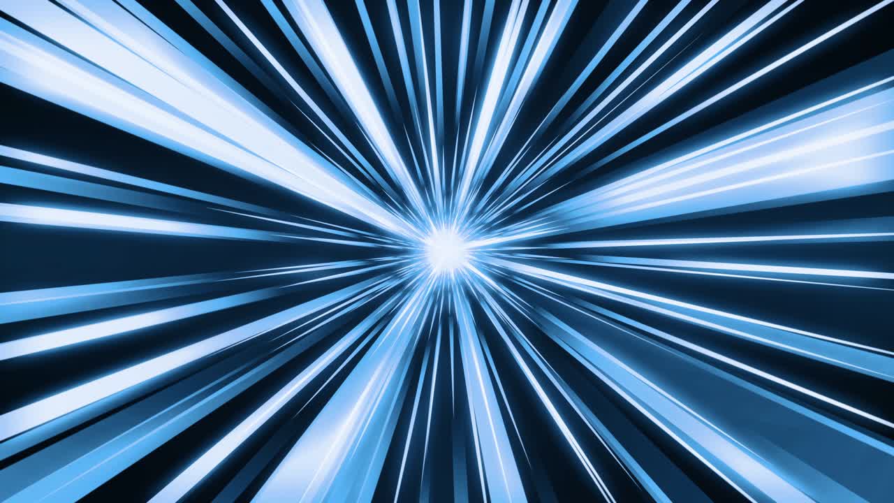 카 스피드 라인 루프 애니메이션, 블루 애니메이션, 라디얼 코 모션 배경