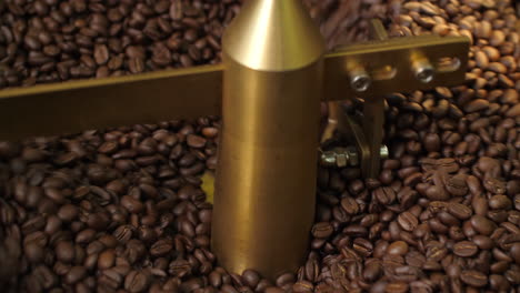 roasting coffee in modern machine
