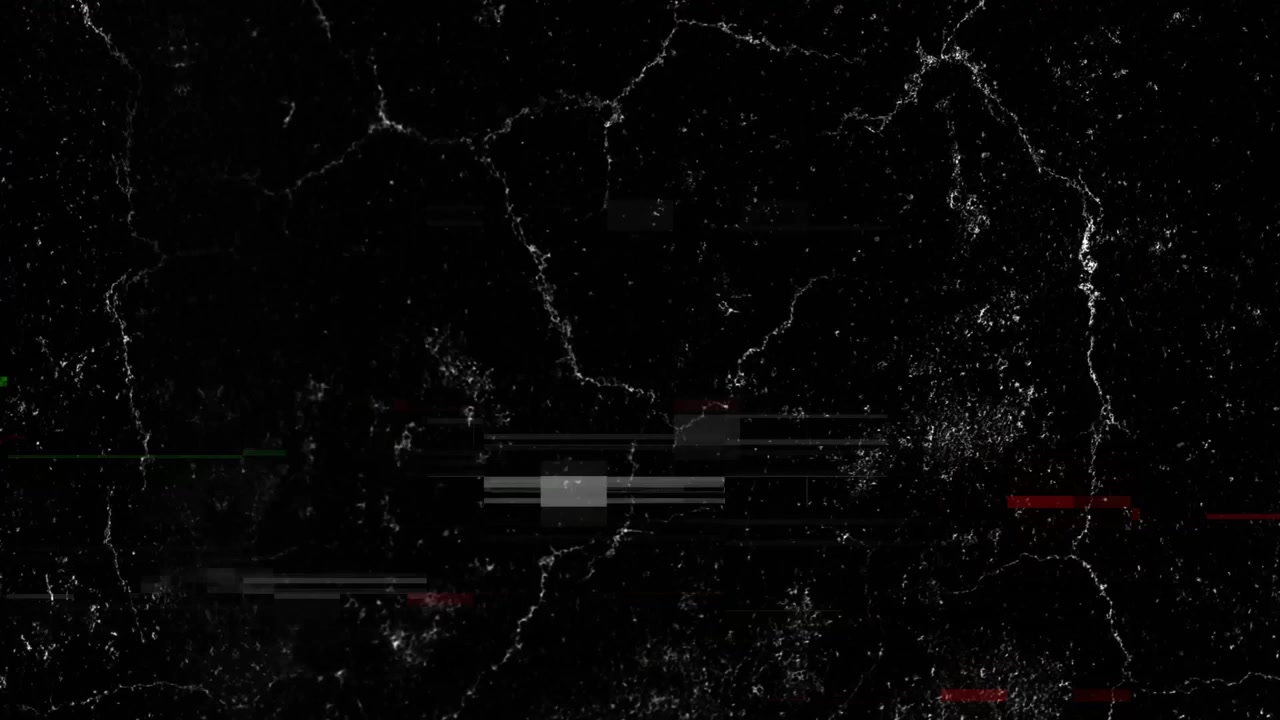 Digitaler Glitch-Effekt-Overlay auf dunklem strukturiertem Hintergrund.