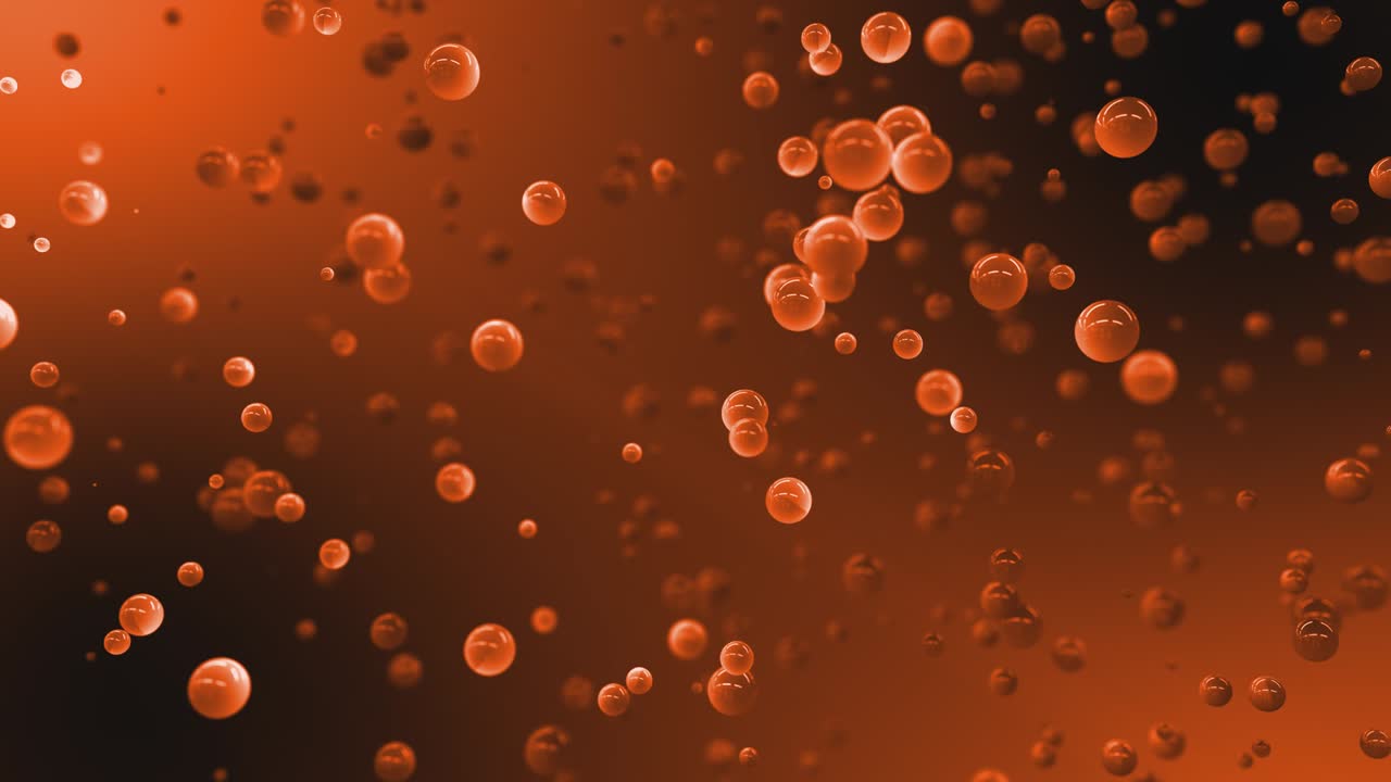 떠다니는 공을 가진 추상적인 배경