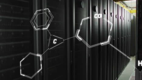 Animation-of-scientific-data-processing-over-computer-servers