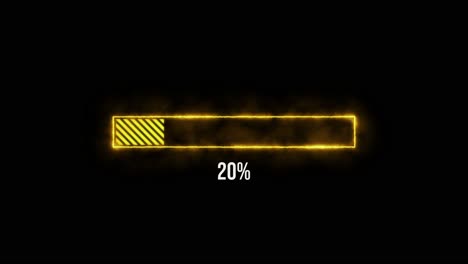 caricando la barra d'oro con il fondo nero, l'ente opera dall'1% per raggiungere 100
