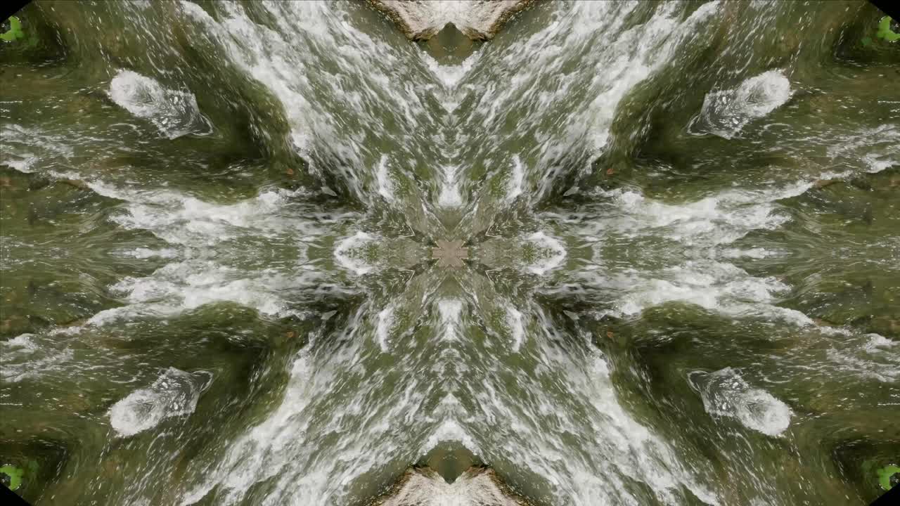 caleidoscopio de tomas de la naturaleza, wissahickon creek