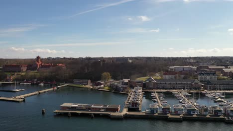 Drone-flight-Flensburg-yacht-harbor