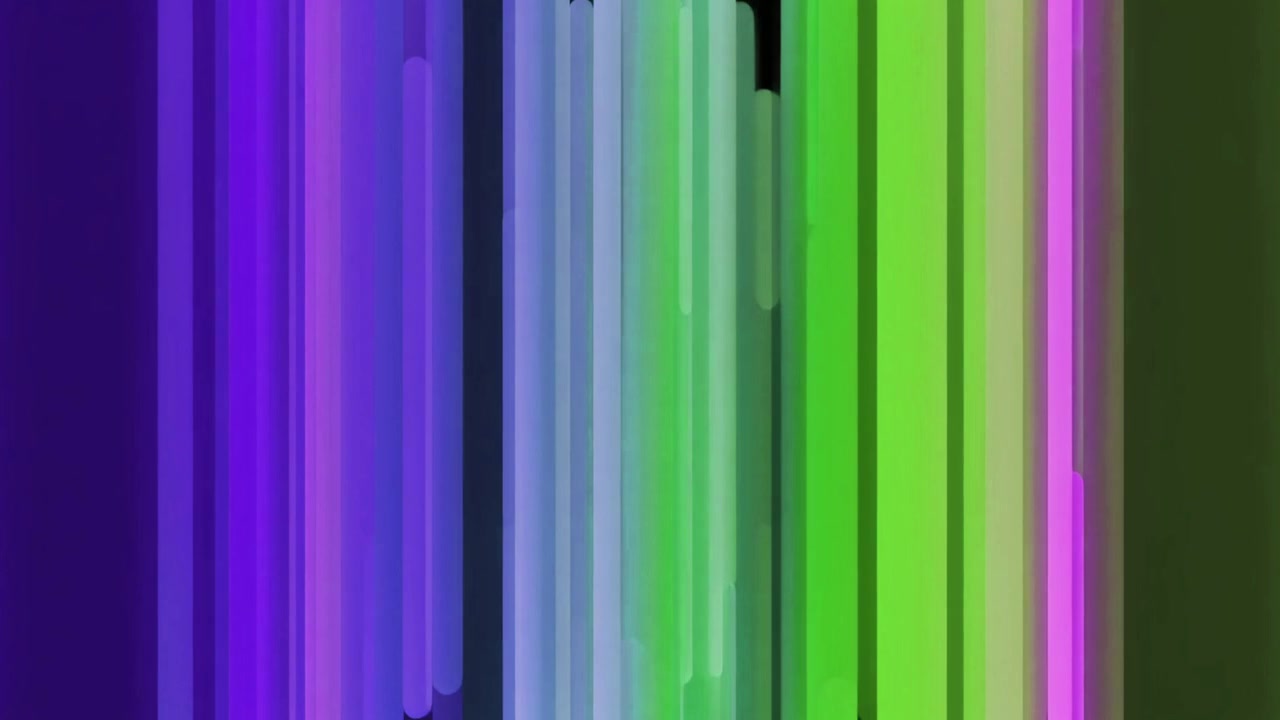 Abstract Animation of Colorful Vertical Bars Expanding and Contracting