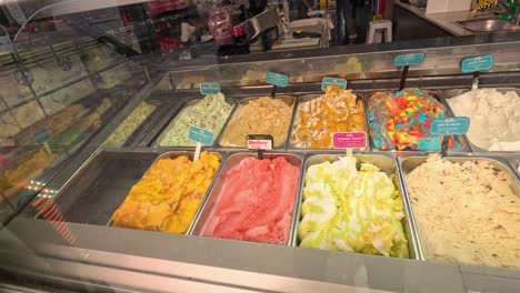 colorful ice cream selection in a melbourne store