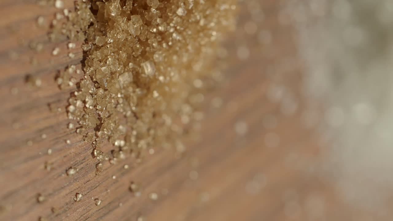 갈색 설탕 결정