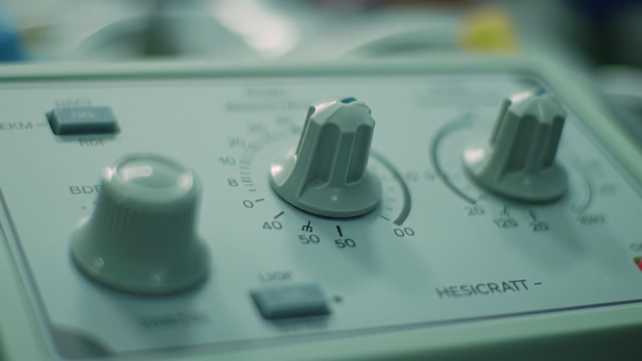 Various dials and controls are adjusted carefully in a laboratory, emphasizing the importance of precise measurements for experiments. Each setting plays a crucial role in data accuracy.