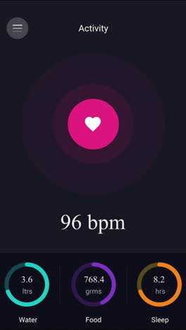 ui animación de pantalla, aplicación de fitness para la salud