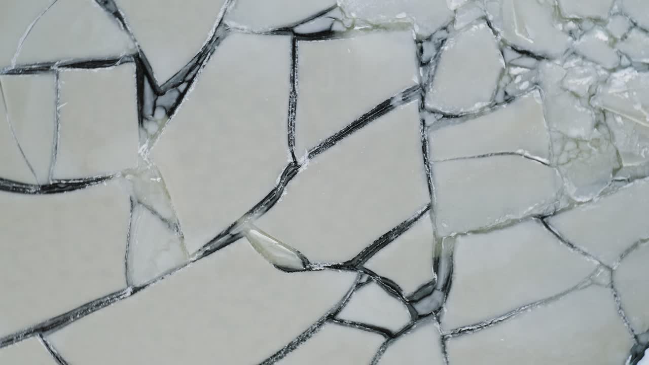 vértigo giratorio capas de hielo aéreas lago congelado aa