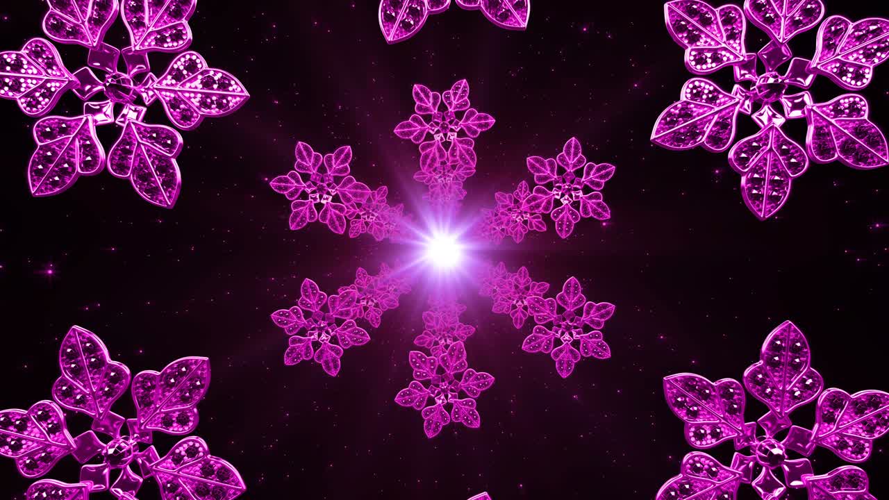 분홍색 패턴 터널 루프